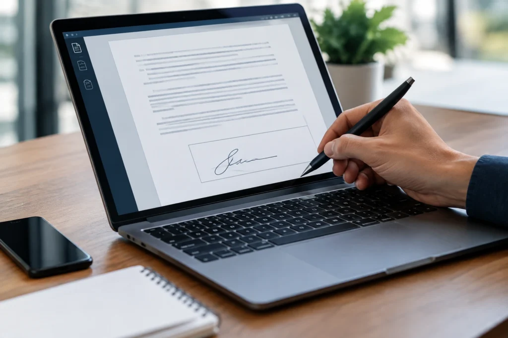 Como assinar declaração em PDF corretamente