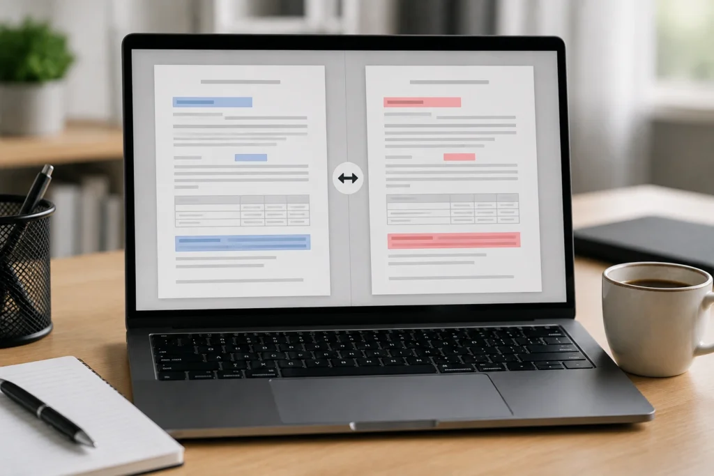Como comparar dois arquivos PDF e identificar diferenças