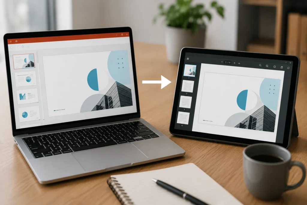 Como converter uma apresentação em PDF mantendo o visual dos slides