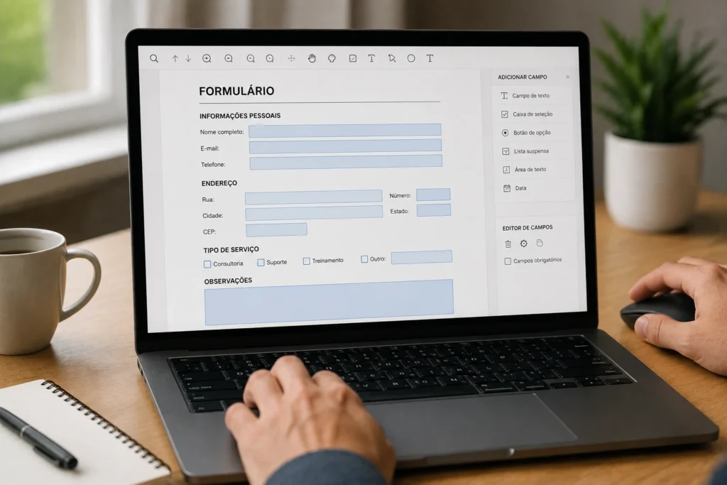 Como criar formulários preenchíveis em PDF gratuitamente