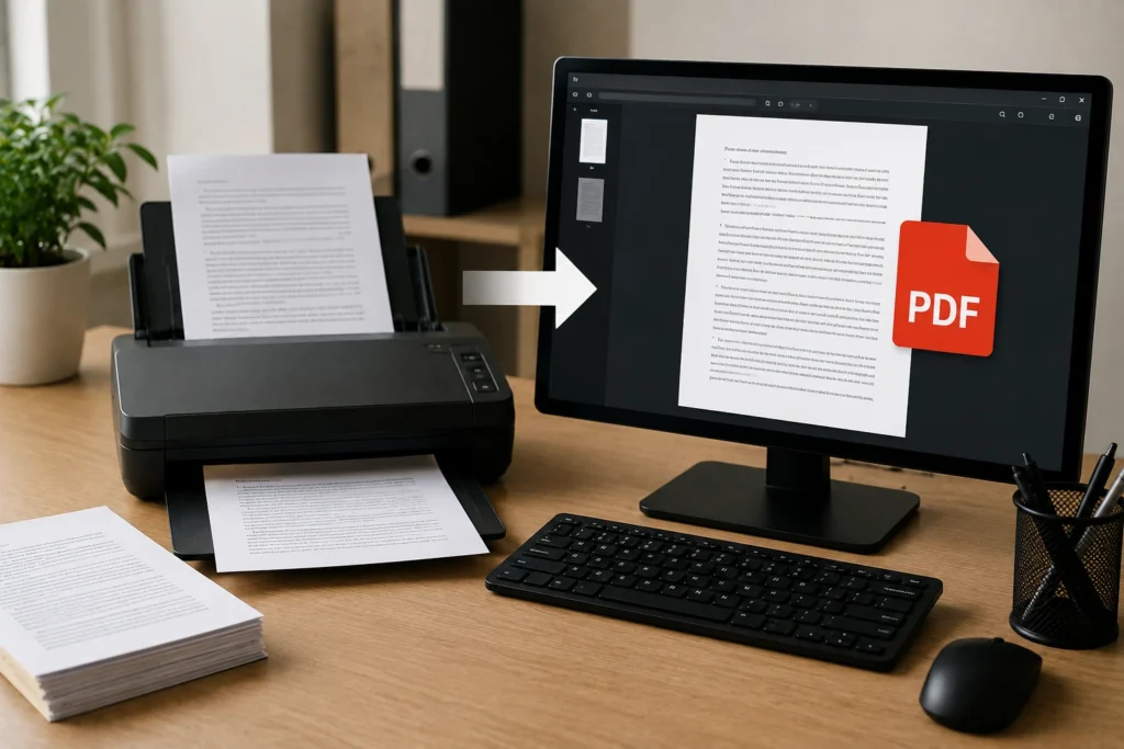 Como criar um arquivo PDF pesquisável a partir de papel