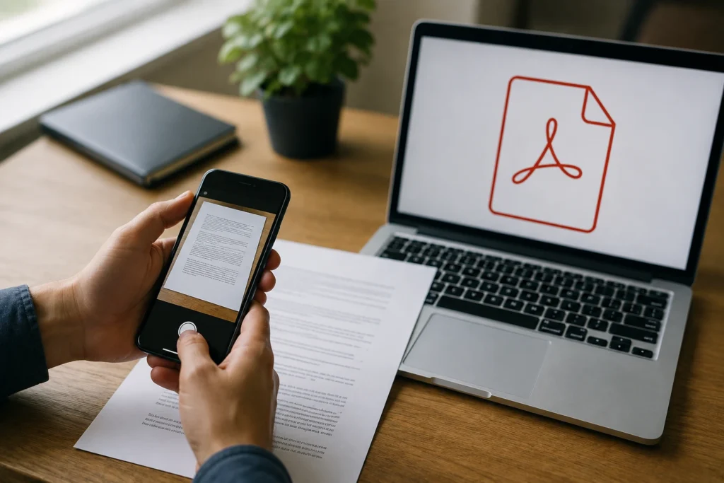Como criar um PDF pesquisável a partir de fotos do celular