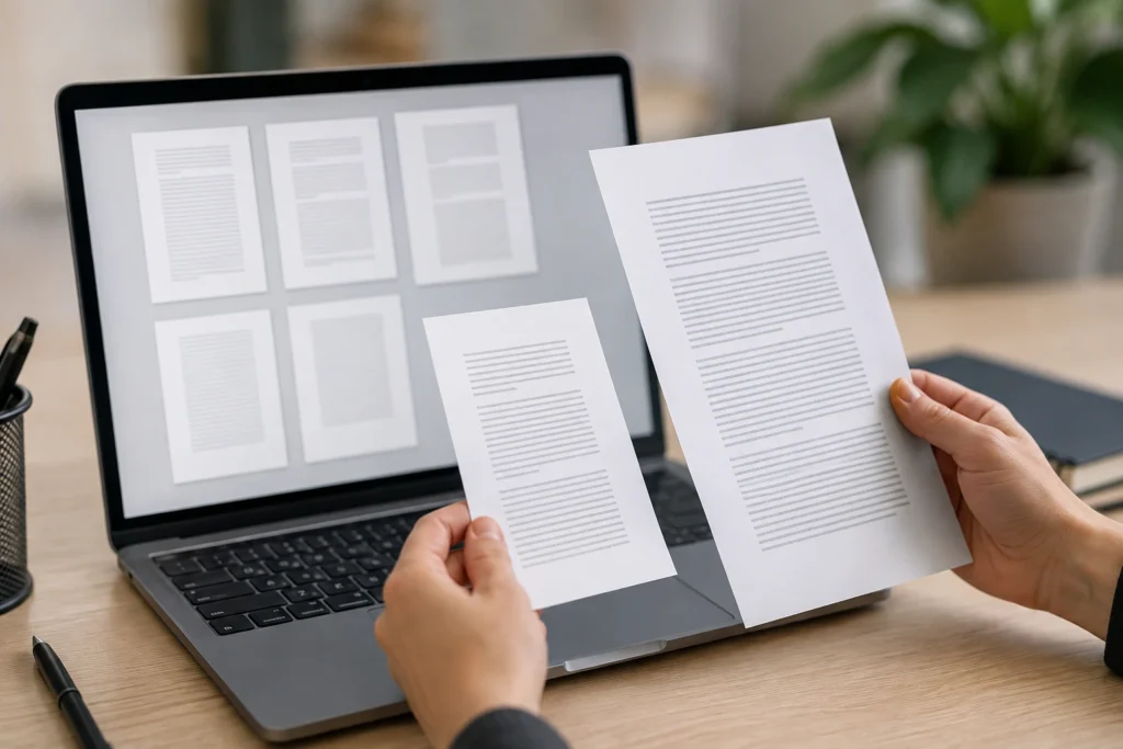 Como descobrir se um PDF tem páginas em tamanhos diferentes