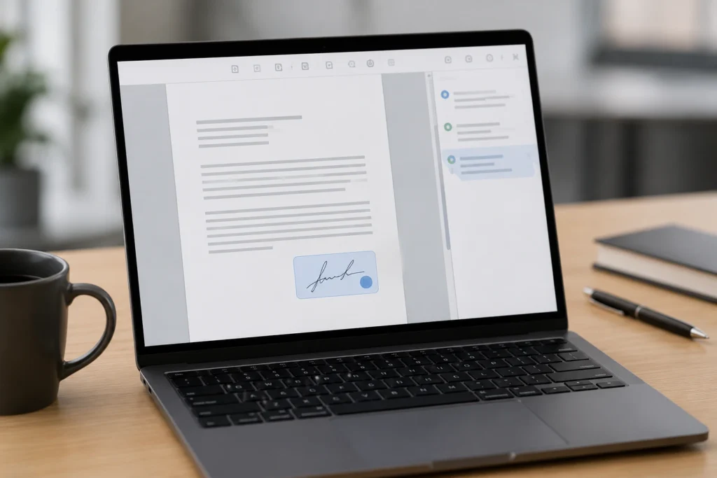 Como identificar onde um PDF foi assinado sem alterar o documento