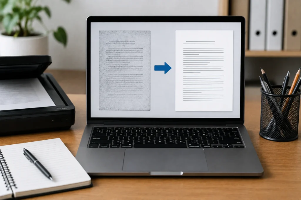 Como melhorar qualidade de PDF escaneado antes do OCR