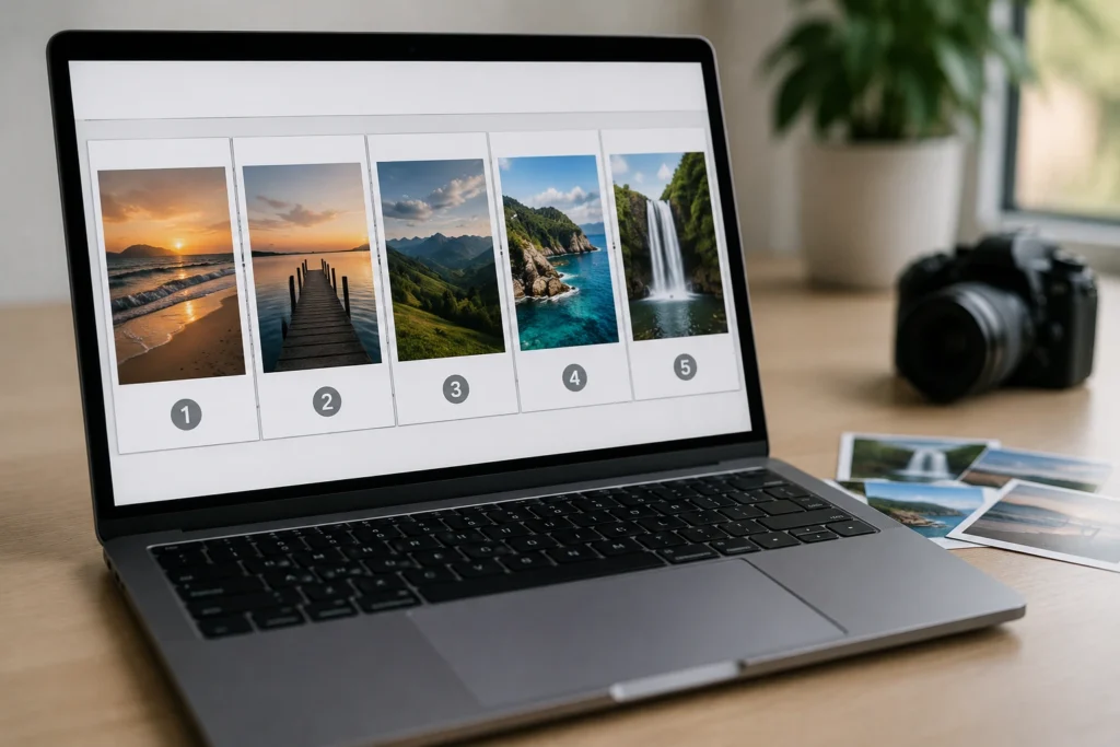Como montar um PDF com fotos mantendo a ordem correta