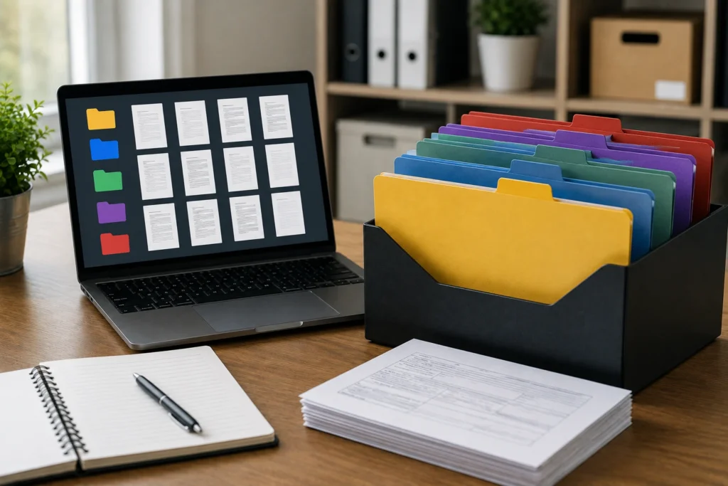 Como organizar documentos digitalizados por categorias