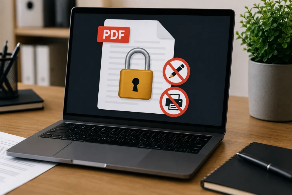 Como proteger PDF contra edição e impressão