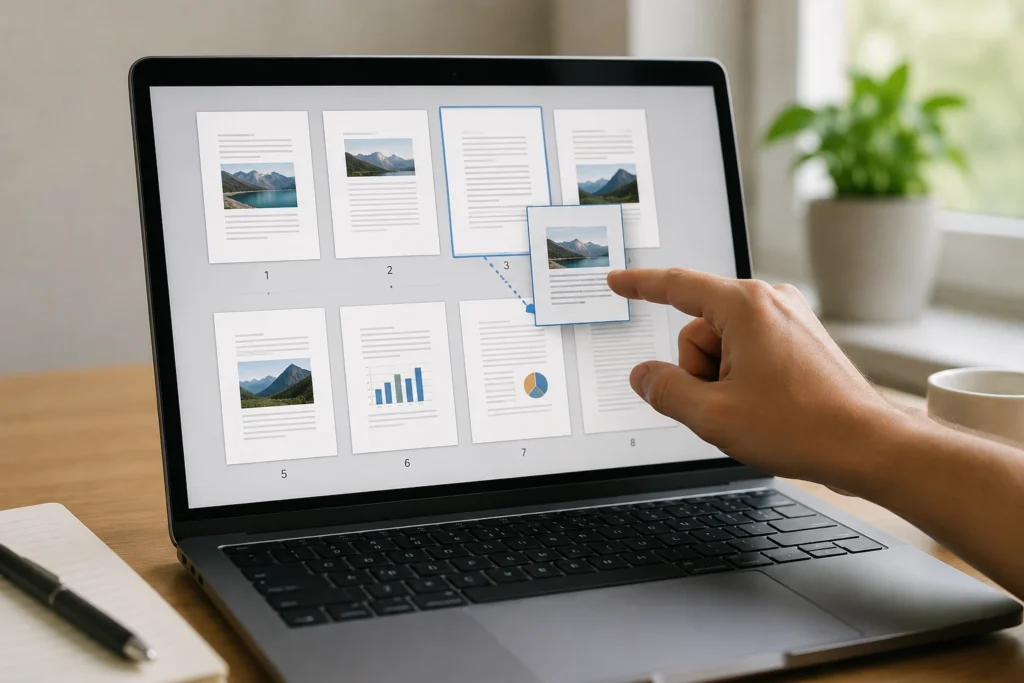 Como reorganizar páginas de um PDF sem alterar o conteúdo