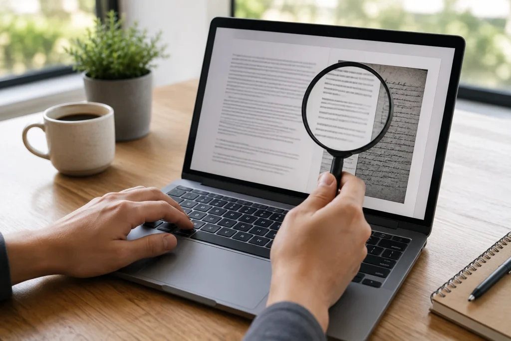 Como saber se um PDF já passou por OCR sem instalar programas