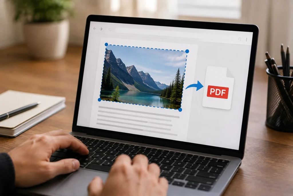 Como salvar parte de uma página da web em PDF