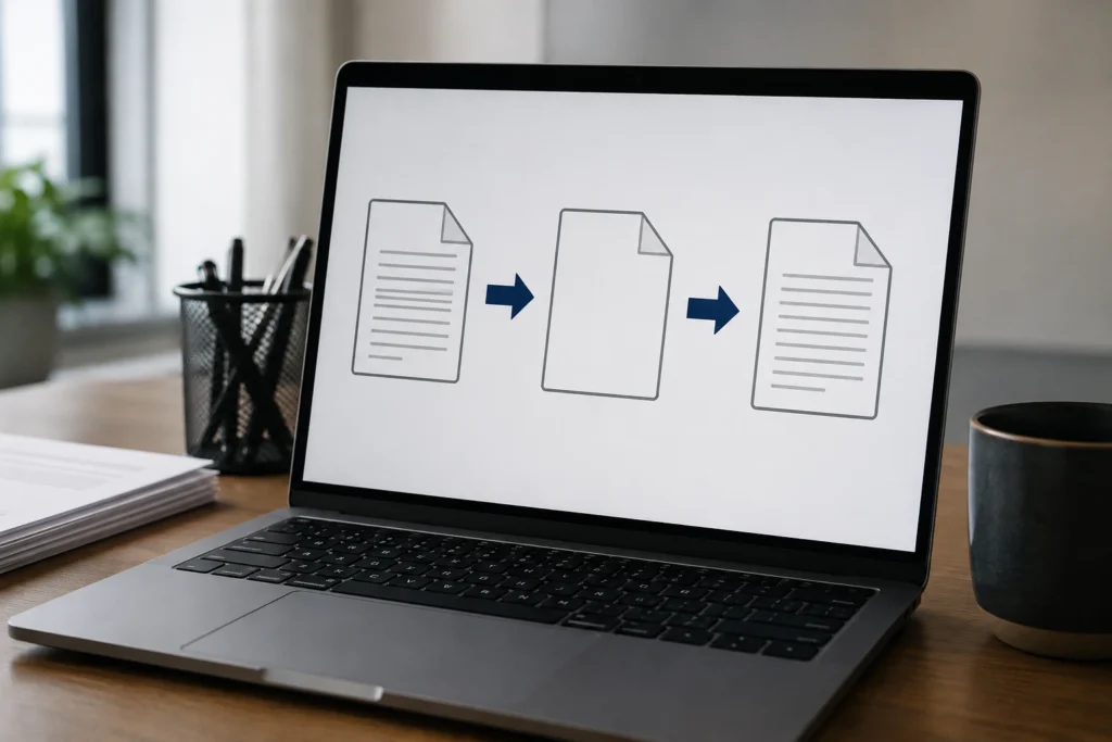 Como transformar capturas de tela em um único PDF organizado