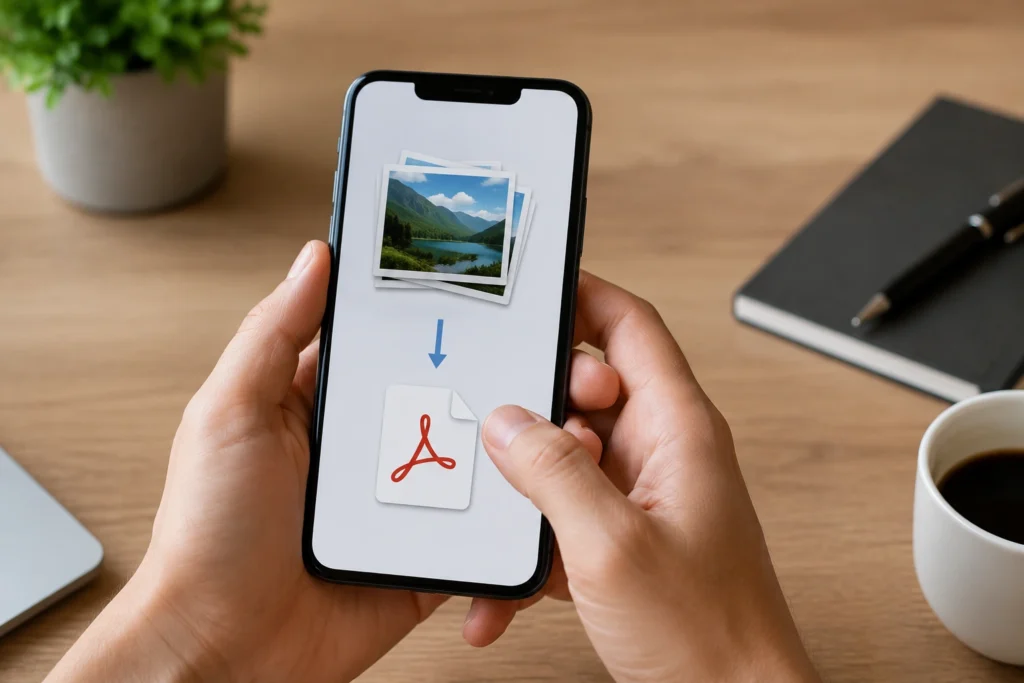 Como transformar imagens JPG em PDF pelo celular