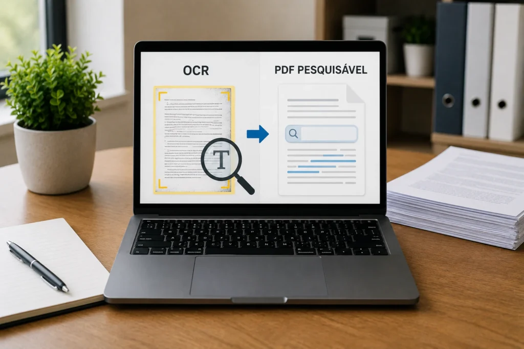 Diferença entre OCR e PDF pesquisável