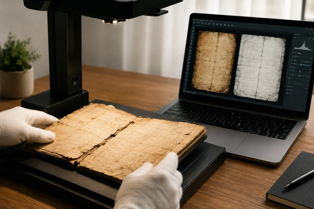 OCR em documentos antigos: como melhorar a leitura de páginas desgastadas