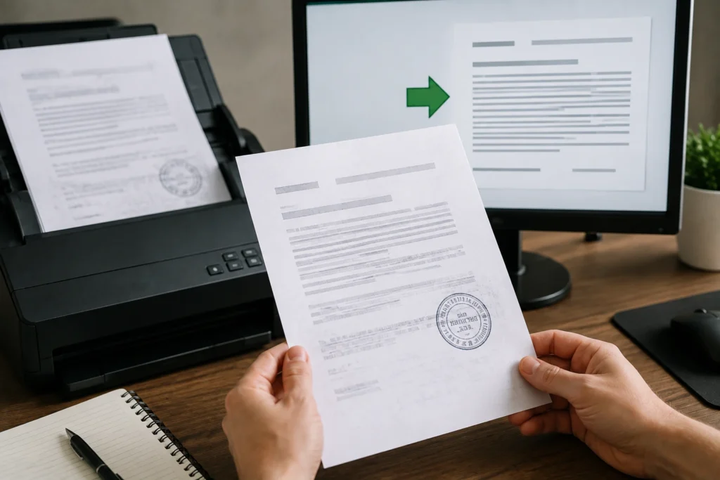 OCR em documentos com carimbos: como reduzir interferências