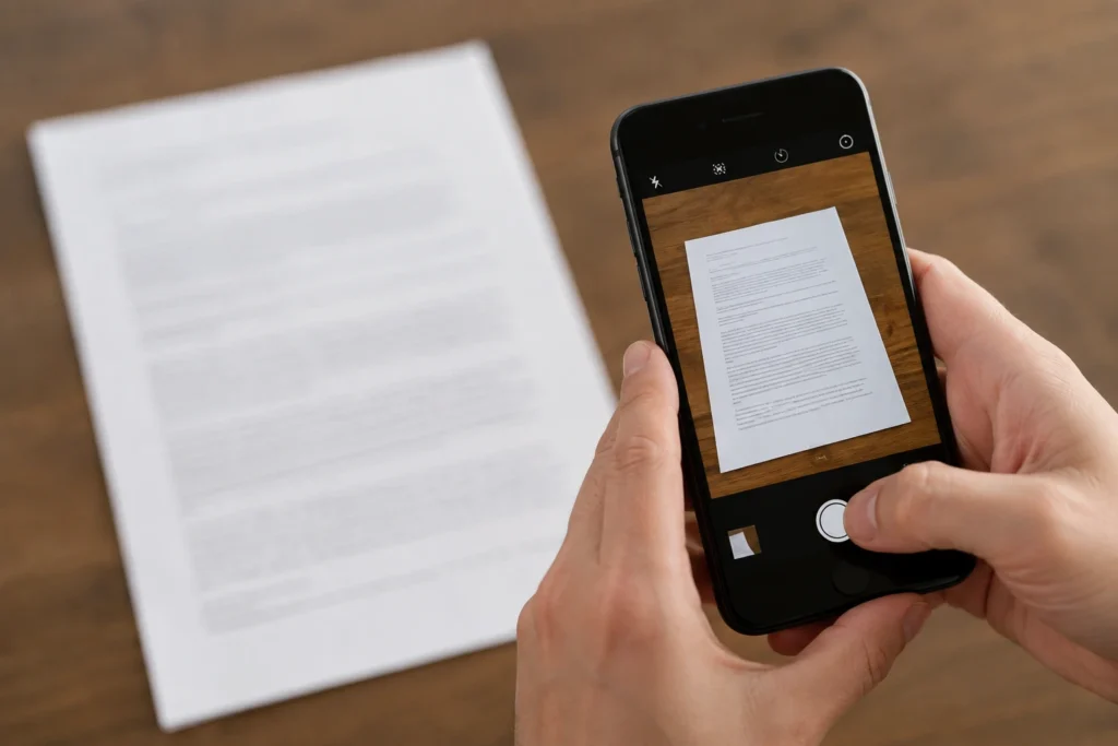 OCR funciona em fotografias de documentos? O que melhora o resultado