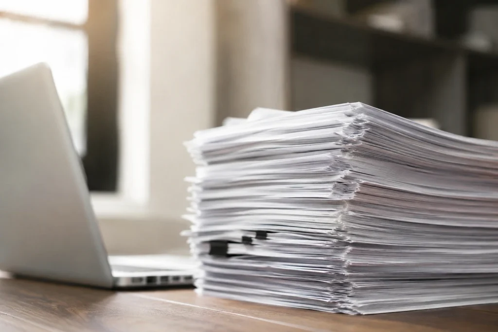 Por que alguns PDFs ficam enormes mesmo com poucas páginas?