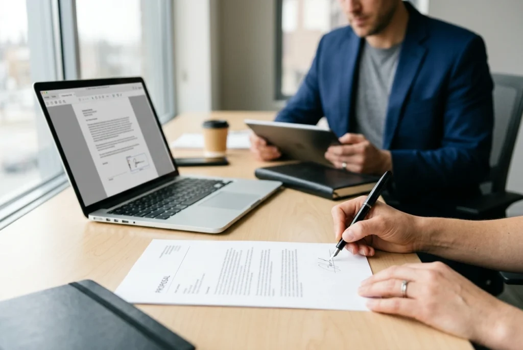 Assinatura em proposta comercial: como funciona e quais cuidados tomar ao assinar PDFs